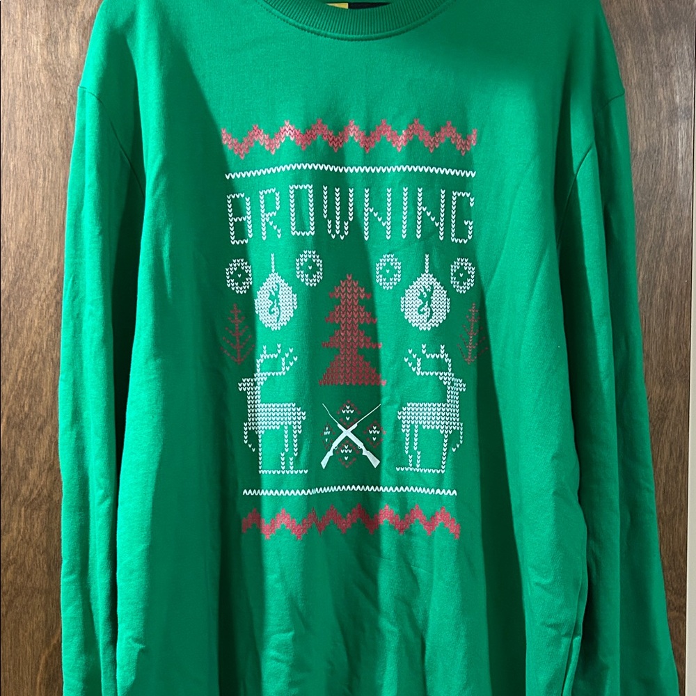 Browning Christmas Sweater NWT